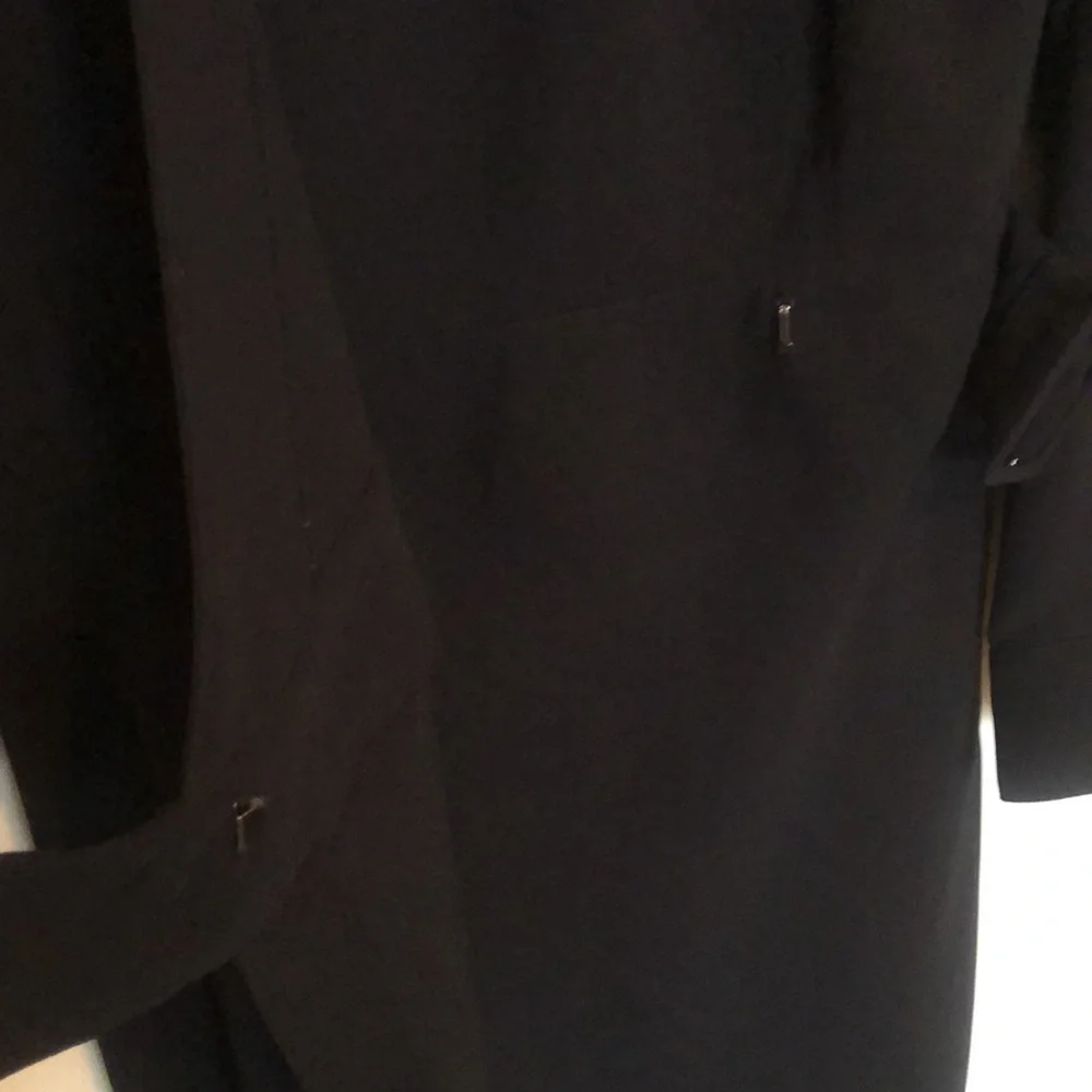 Evan-Picone Black Wrap Dress - 10P - Picture 9 of 10